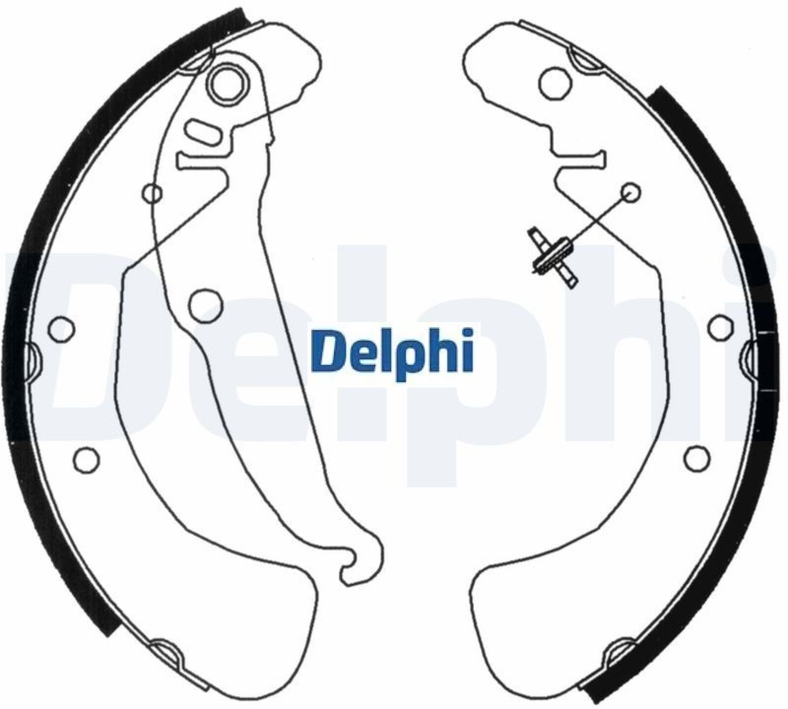 Für DELPHI LOCKHEED HAMULCE LS1829 BRAKE SHOE AXLE SET Opel - Bild 2
