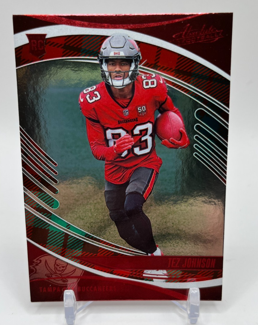 2025 Panini Absolute Tez Johnson #184 Red & Green (RC)
