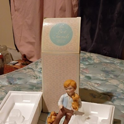 Avon Best Friends Porcelain Figurine Best Friend Animals & Dinosaurs Boxed