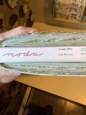 Lella Boutique Moda Country Rose - Sage Green, 44  Wide, Sold By The Half Yard