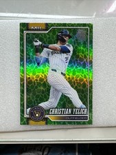 2026 Topps Series 1 Christian Yelich Easter Holiday Green Milwaukee Brewers #154