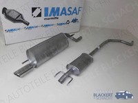Imasaf Auspuffset Mitteltopf+Endtopf für Opel Corsa D Sport 1.4+LPG 66KW 2006-