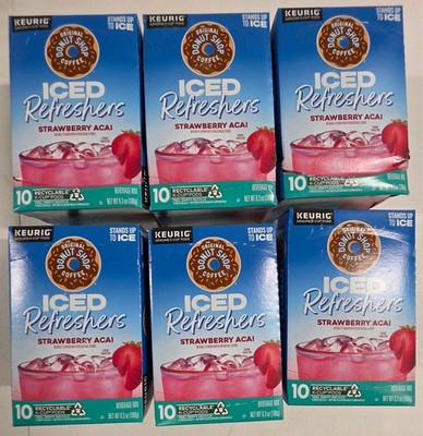 The Original Donut Shop Iced Refreshers | Strawberry Açaí | 60ct 09/10/26