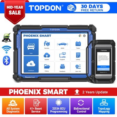 2026 TOPDON Phoenix Smart J2534 DoIP ECU Programming BMW Benz Audi VW Scanner