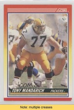 1990 Score Tony Mandarich #289 READ 0b3