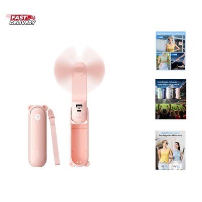 3 IN 1 Handheld Mini Fan - Portable Fan & Power Bank & Flashlight, 19H Max Co...