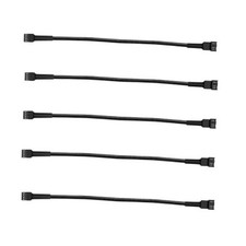 3 Pin / 4-Pin pc Fan Extension Cable 12" 30cm, pwm fan extension cable 5 pack