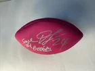 DEVONTA FREEMAN Autograph Signed Mini Official Duke Pink Panel Football Falcons