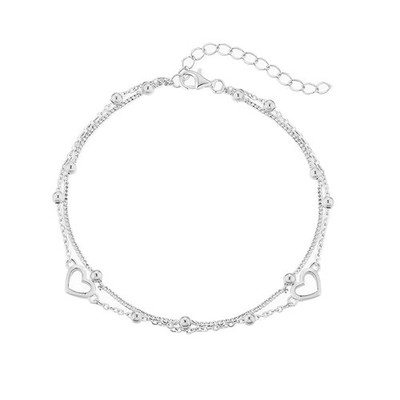 Herzförmiges Armband Damen Doppellagig Elegant und Raffiniert Armbänder Modis...