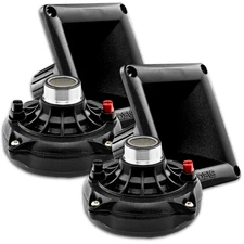 2x DS18 Compression Horn Drivers - 200w Rms 8-ohm PRO-DR250TI 2" VC Titanium