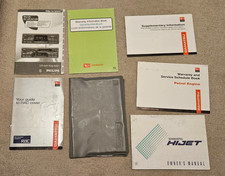 Daihatsu Hijet Owners Manual, service, warranty and other paperwork