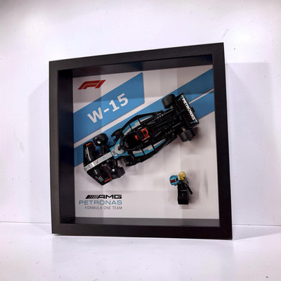Display Rahmen für LEGO  Speed Champions Mercedes AMG W15 F1 Rennwagen 77244