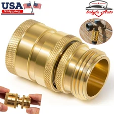 Hose Quick Disconnect Set Heavy-Duty Brass 22729 for Dramm Spigots Nozzles 3/4”