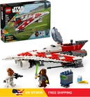 LEGO Star Wars Jedi Bob’s Starfighter Buildable Toy Vehicle,Brick Built Star War