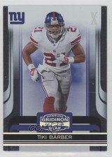 2006 Donruss Gridiron Gear Silver X's 218/250 Tiki Barber #70 0q3