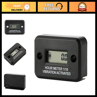 #ad Waterproof Vibration Hour Meter for Gas Diesel Engine Lawn Mower Air Compresso $28.79