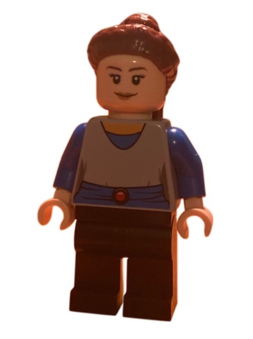 LEGO Star Wars Padmé Amidala Minifigure Brown Hair Double-Sided Face