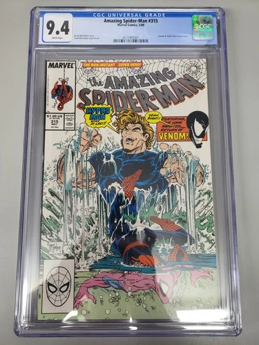 Amazing Spider-Man #315 CGC 9.4 White Pages Venom App. Marvel Comics 1989