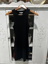 Z Supply Black Ribbed XS  Tank Dress Sleeveless Fitted Cute Little Black Dress 