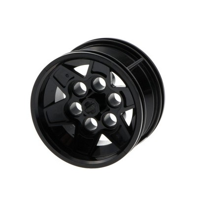 1x Lego Technic Felge 43.2x26 schwarz mit 6 Pin Löchern Rad 6276858 51488 56908