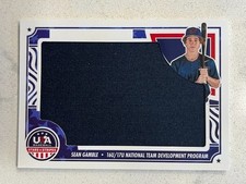 SEAN GAMBLE 2024 Panini USA Baseball Stars & Stripes Jumbo Jersey # 45/49