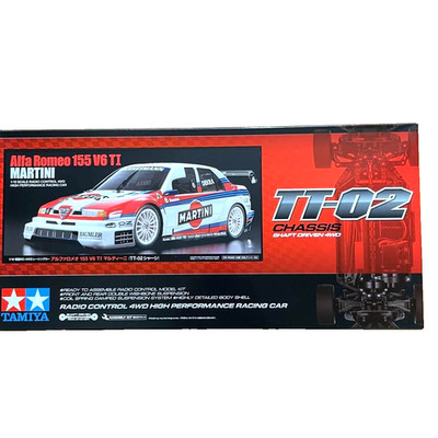 Tamiya Alfa Romeo 155 V6 TI Martini TT-02 1/10 RC Car Kit 58606
