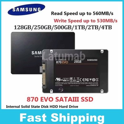 2,5'' SAMSUNG SSD 870 EVO SATAIII 250GB/500GB 1TB/2TB Internal Solid State Drive