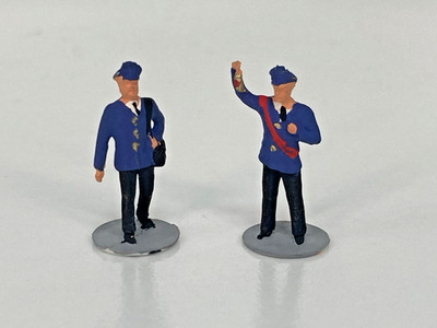 Modellbahn H0 Figuren Bahnpersonal DB Schaffner Zugpersonal, Preiser Noch 1:87