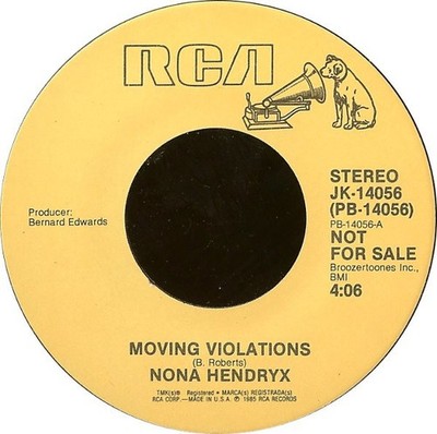Nona Hendryx - Moving Violations (7'', Promo)