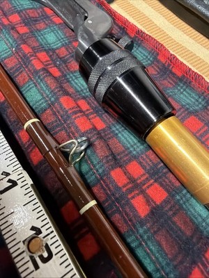 Vintage Fenwick PLC60 Bait/spincasting Rod, 3 Pc. Sock And Case