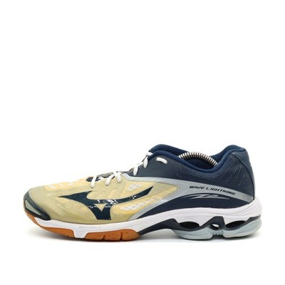 Mizuno Damen Wave Lightning Sportschuh Blau Gelb Atmungsaktiv Hallenschuhe EU 39