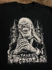 Tales from the Crypt Shirt Cryptkeeper Screenprinted Black Tee Horror FN1415