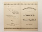 1884 antique PETERBORO nh HIGH SCHOOL GRADUATION program class list — photo 1