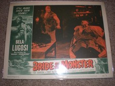 ED WOOD-BELA LUGOSI-BRIDE OF THE MONSTER LC 5 HORROR 1955