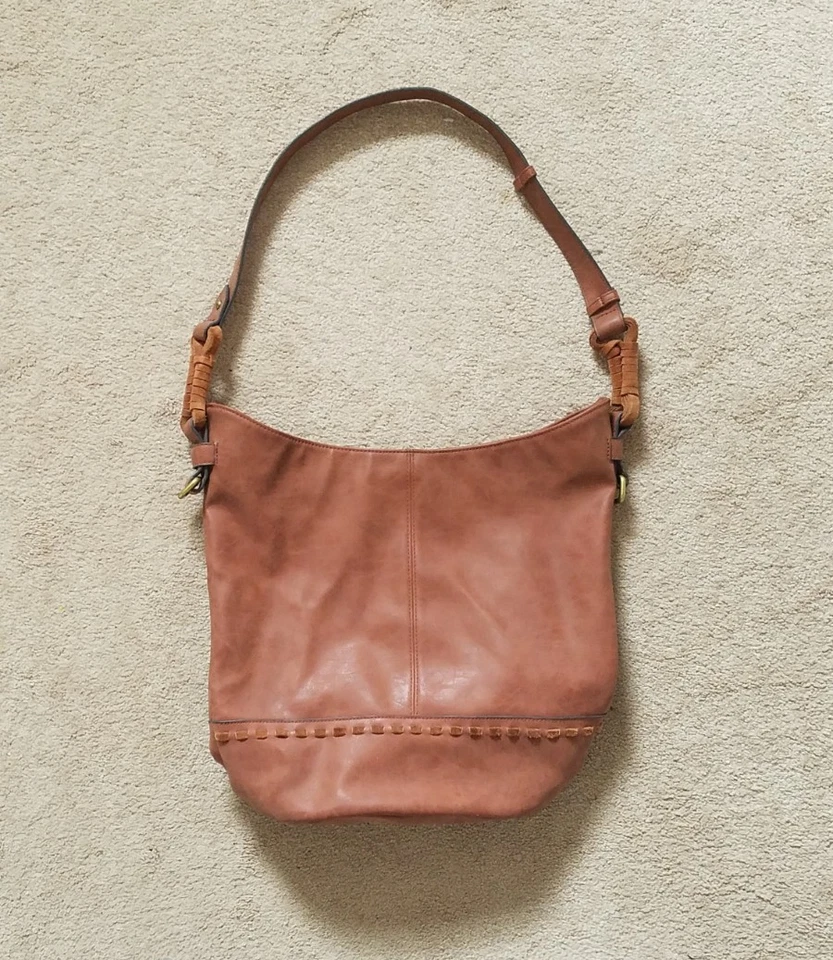 Кожаная наплечная дорожная сумка большая красивая - Изображение 4 из 4