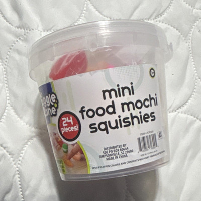 Giggle Zone Mini Food Mochi Squishies Squeeze Ball Tear-Resistant 24 Pieces