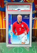 2001-02 Futera Platinum 2001 Team Universe World Stars #47 David Beckham PSA 9