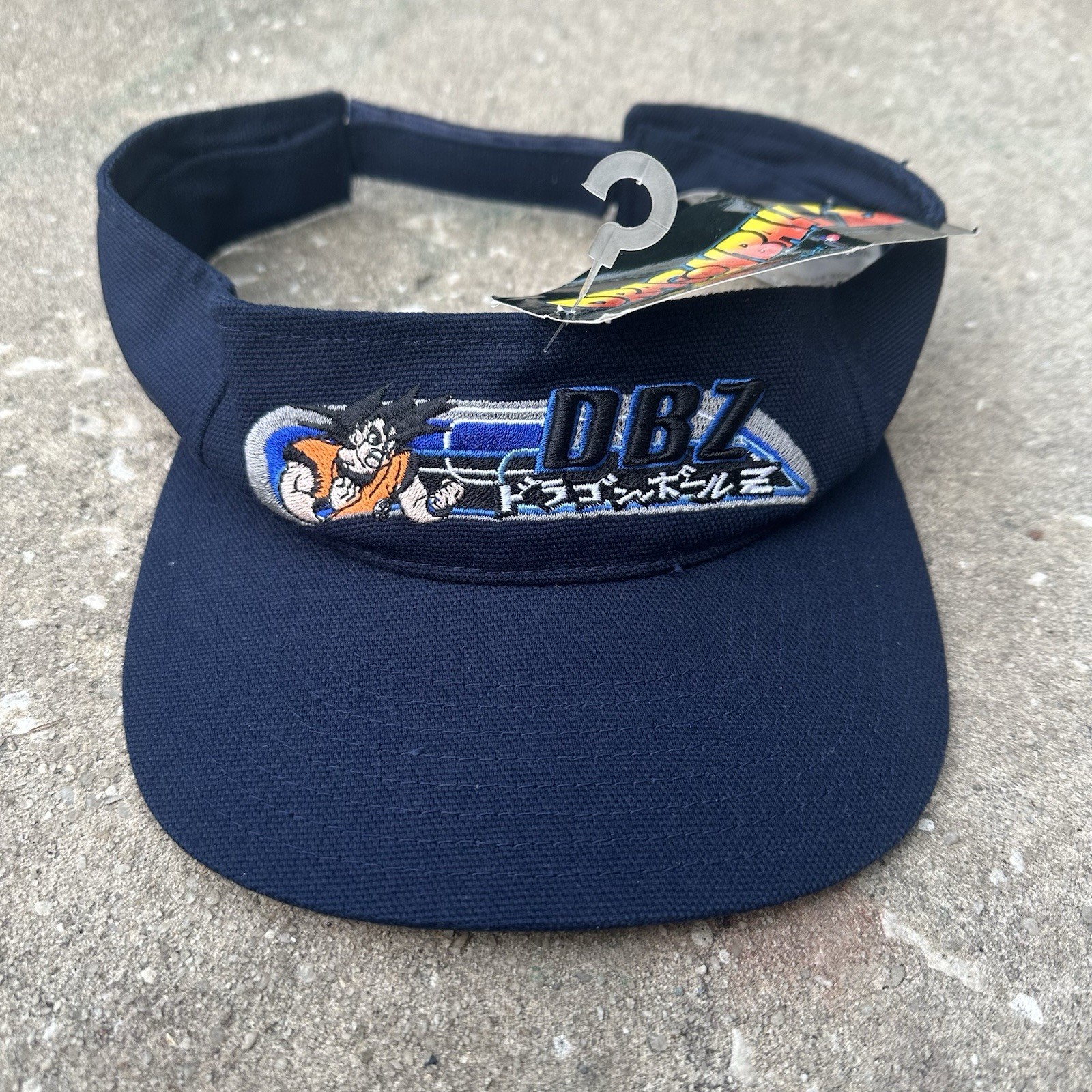 Vintage 90s Dragon Ball Z Anime Visor Hat Cap Men’s Y2K Bird Studio 1999 NWT
