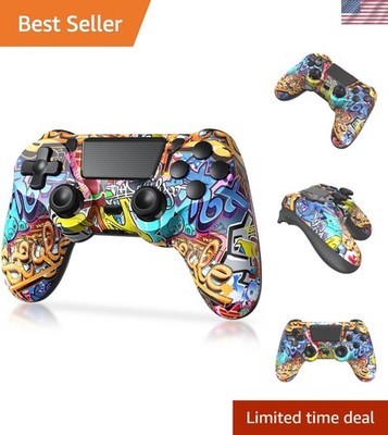 Neo-Graffiti Wireless PS4 Controller - Precision Control & Vibrant Action