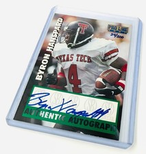 1997 Pro Line Score Board Byron Hanspard Autographed /500