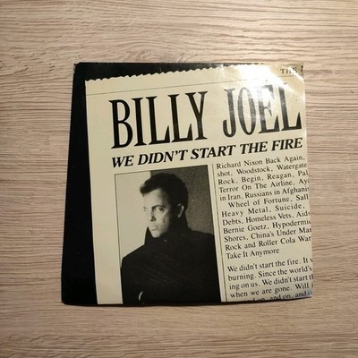 Billy Joel - We Didn't Start The Fire - Used Vinyl Record 7 - V16325A