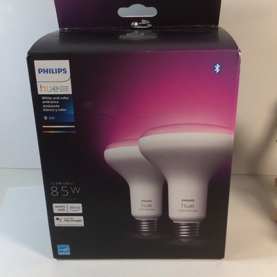 Philips Hue (White & Color) BR30 85W E26 Smart LED (2 Pack) 578096-FREE SHIPPING