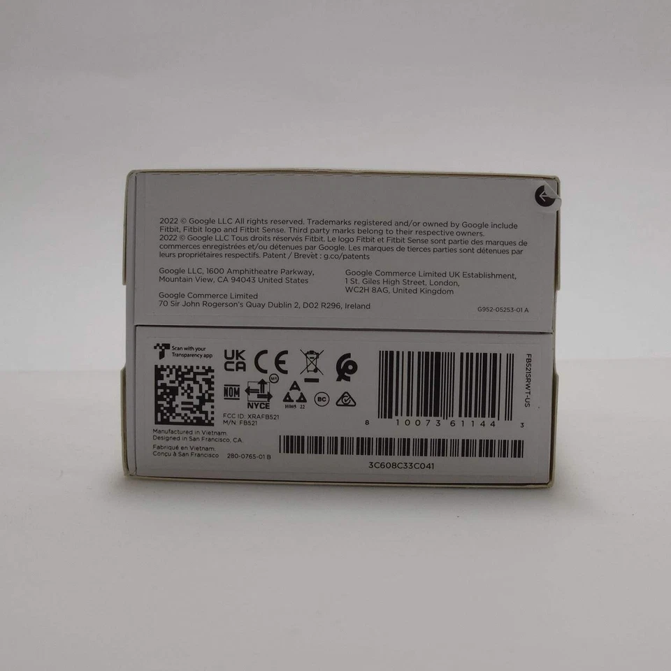 New Fitbit Sense 2 Fitness Smartwatch FB521SRWT-US White - Image 3 of 4