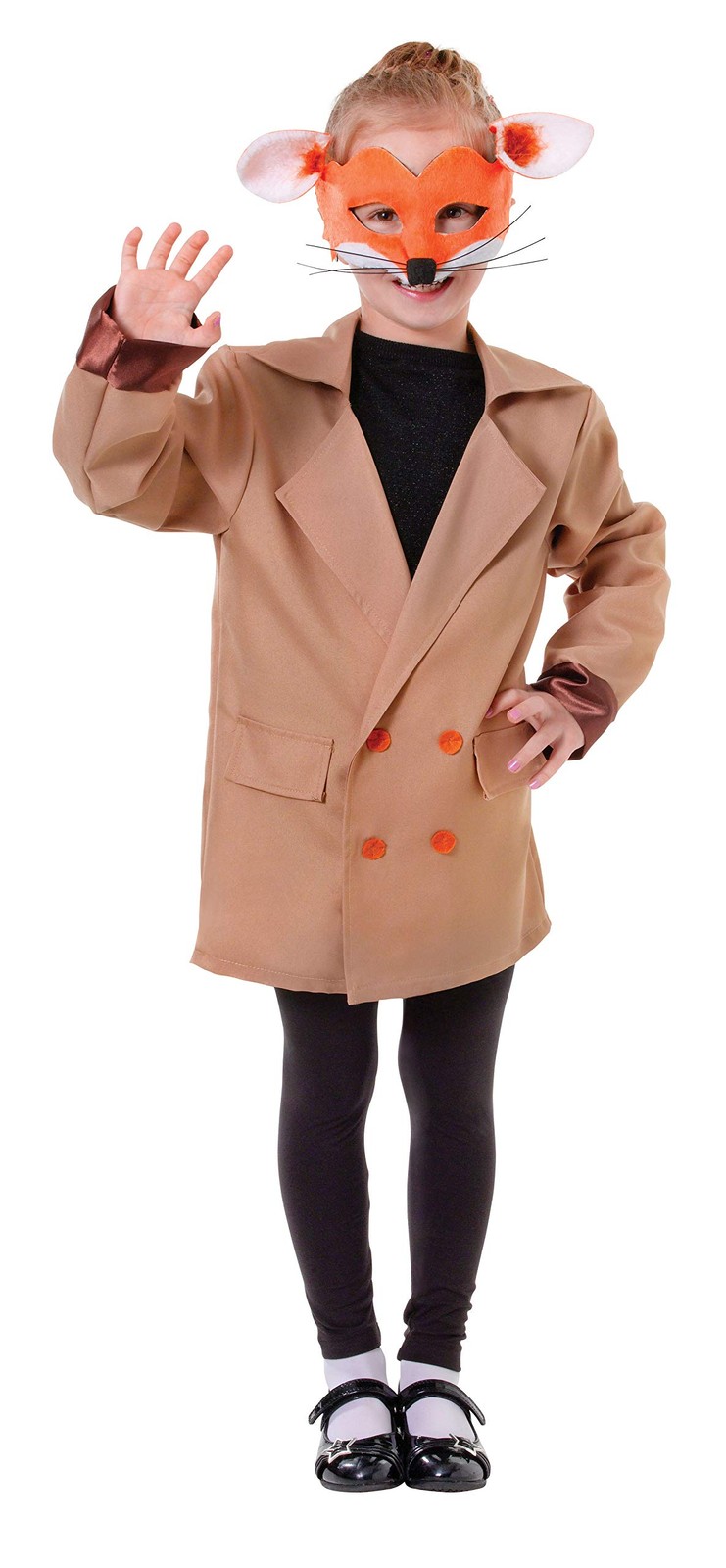 Аксессуар Bristol Novelty CC316 Fox Jacket For Kids Коричневый, Черный, Средний