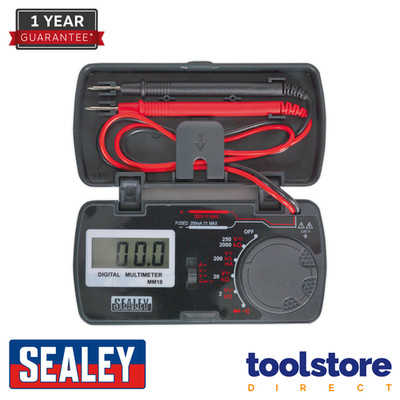 Sealey MM18 Taschen Multimeter AC DC Spannungswiderstand Elektriker Werkzeug