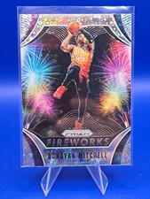 2019-20 Panini Prizm Basketball Fireworks Fast Break Donovan Mitchell #23 Jazz