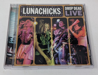 Lunachicks Drop Dead Live CD Punk Rock 1999 Go-Kart Records VTG