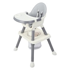 Convertible Baby High Chair to Table Set 8 in 1 Adjustable Height Tray Safe