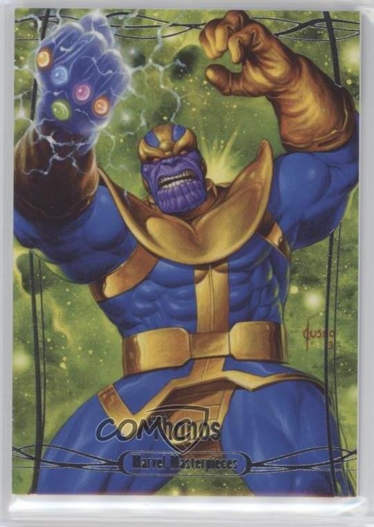 2016 Upper Deck Marvel Masterpieces 416/999 Level 3 Thanos #64 0b9