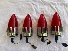 4 Vintage 1959 Cadillac Original Oem Bullet Red Tail Lights